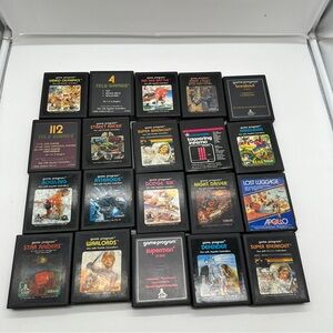 Lot of 20 Atari 2600 Games Activision Sports Arcade Type Gaming